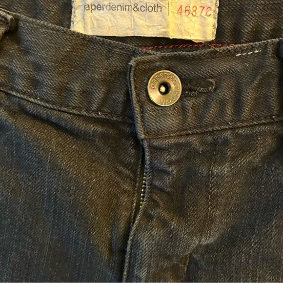 Paper Denim Cloth Black 10 Jeans Edgy Y2K Grunge Moto Biker Ankle Zip Goth Punk - Picture 6 of 16
